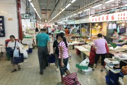 渣華道街市及熟食センターの視察1